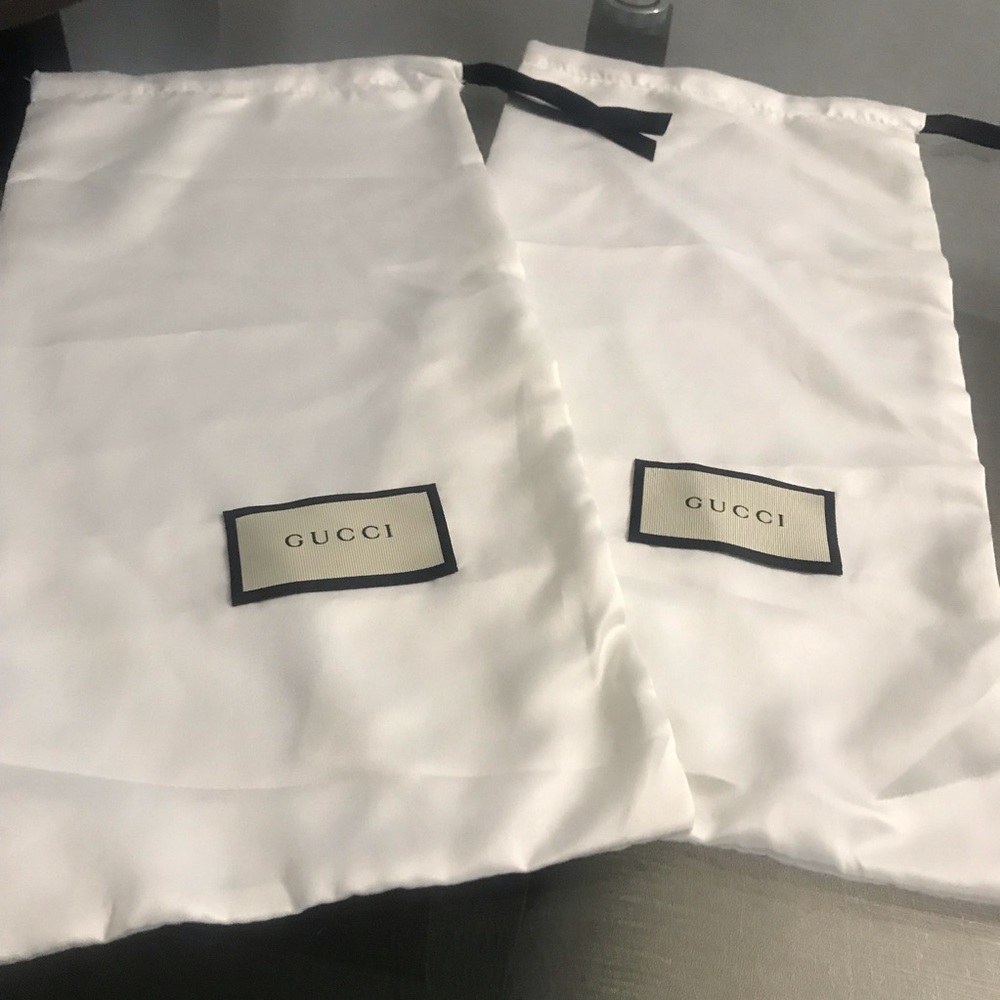 New Gucci Satin Dust bags